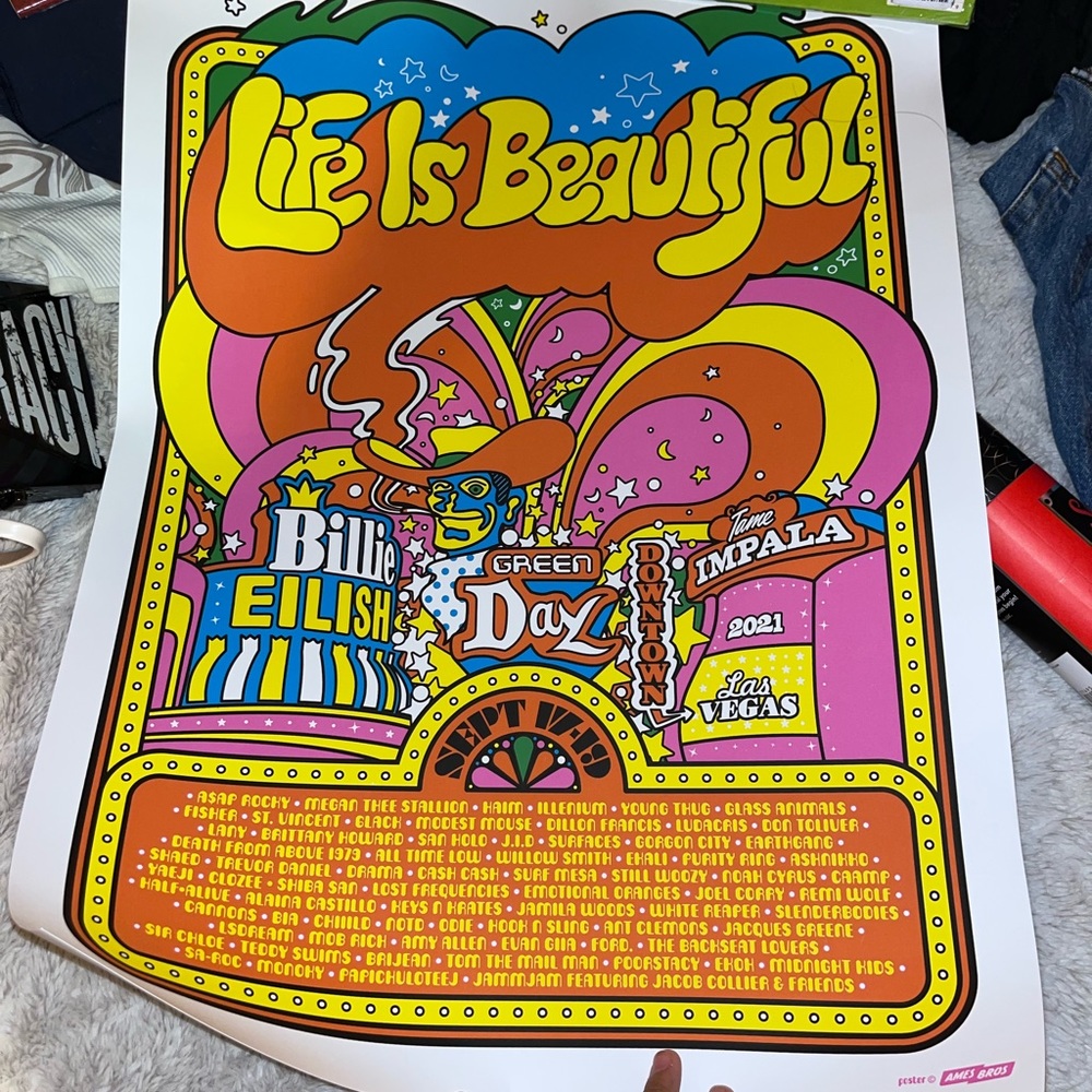 Life is beautiful poster 2021 line up